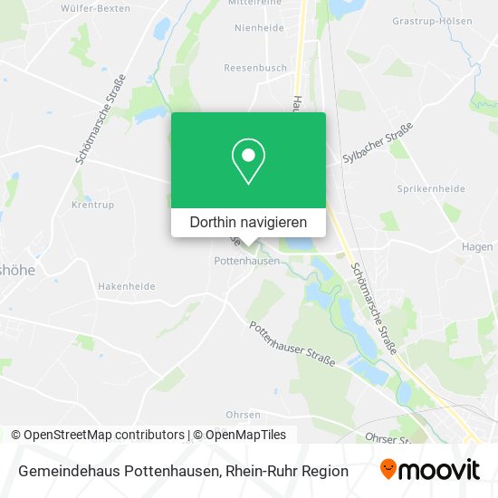 Gemeindehaus Pottenhausen Karte