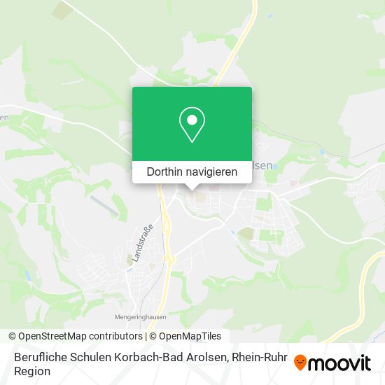 Berufliche Schulen Korbach-Bad Arolsen Karte