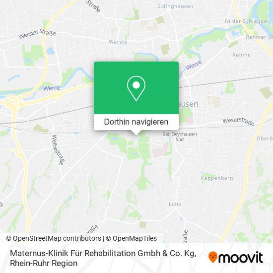 Maternus-Klinik Für Rehabilitation Gmbh & Co. Kg Karte