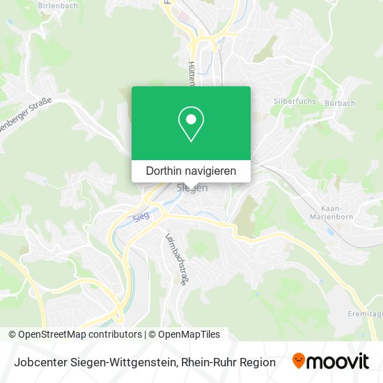 Jobcenter Siegen-Wittgenstein Karte