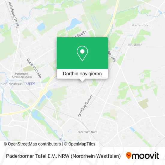 Paderborner Tafel E.V. Karte