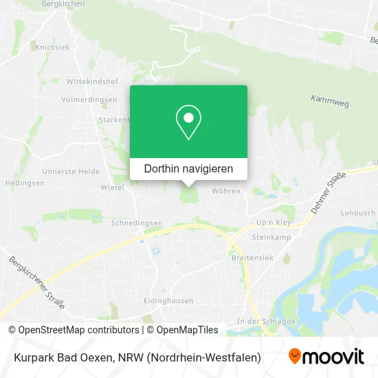 Kurpark Bad Oexen Karte