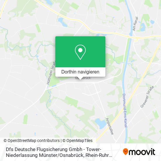 Dfs Deutsche Flugsicherung Gmbh - Tower-Niederlassung Münster / Osnabrück Karte