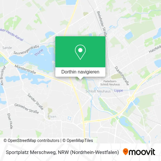 Sportplatz Merschweg Karte
