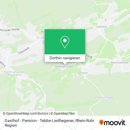 Gasthof - Pension - Tebbe-Liedhegener Karte