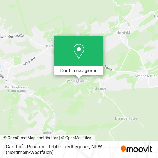 Gasthof - Pension - Tebbe-Liedhegener Karte