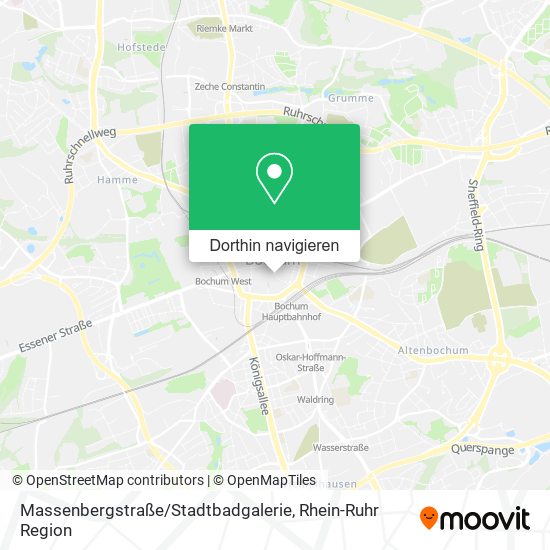 Massenbergstraße / Stadtbadgalerie Karte