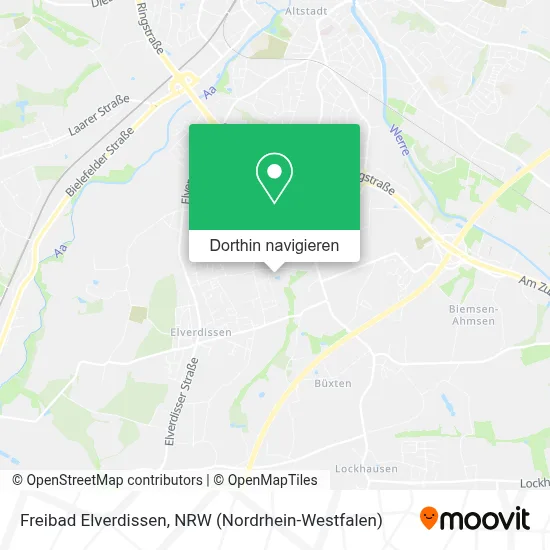 Freibad Elverdissen Karte