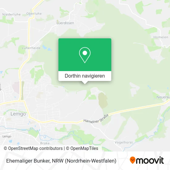 Ehemaliger Bunker Karte