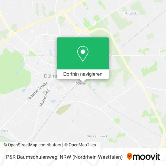 P&R Baumschulenweg Karte