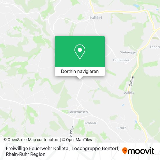 Freiwillige Feuerwehr Kalletal, Löschgruppe Bentorf Karte