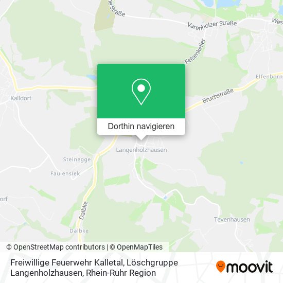 Freiwillige Feuerwehr Kalletal, Löschgruppe Langenholzhausen Karte