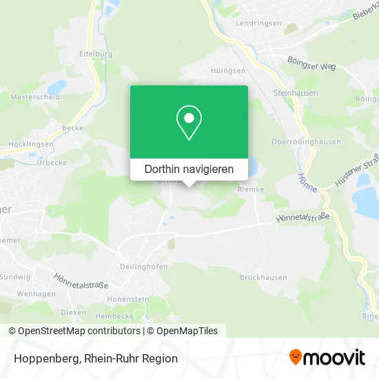 Hoppenberg Karte
