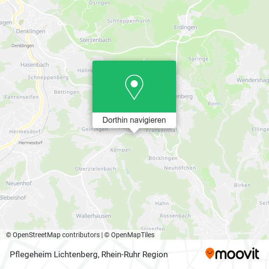 Pflegeheim Lichtenberg Karte