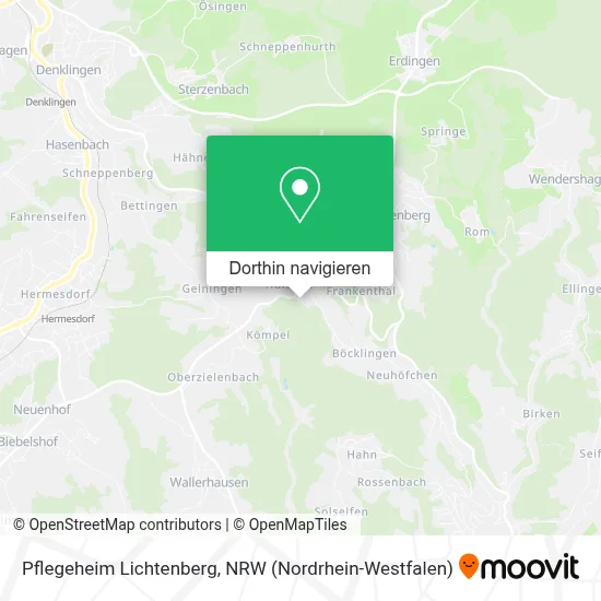 Pflegeheim Lichtenberg Karte