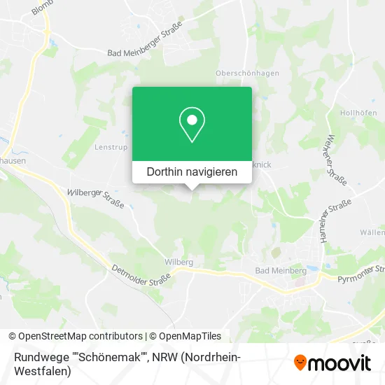 Rundwege ""Schönemak"" Karte