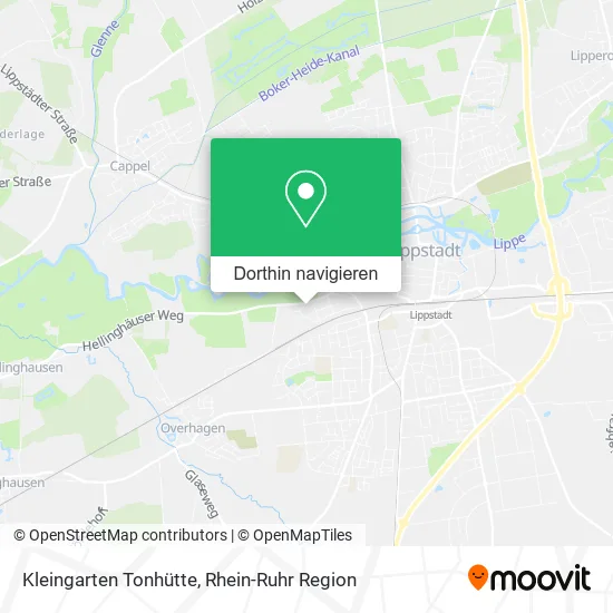 Kleingarten Tonhütte Karte