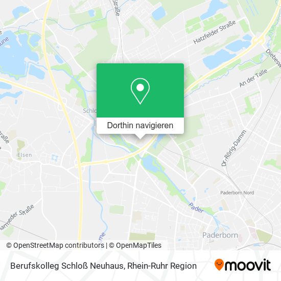 Berufskolleg Schloß Neuhaus Karte