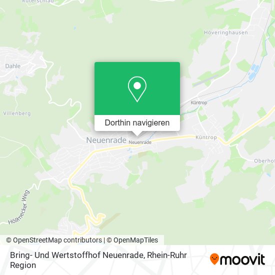 Bring- Und Wertstoffhof Neuenrade Karte