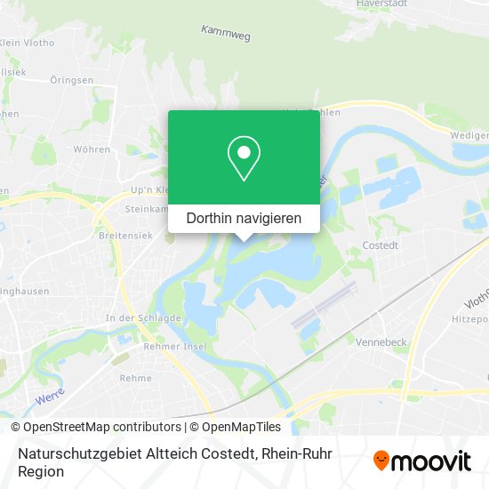 Naturschutzgebiet Altteich Costedt Karte