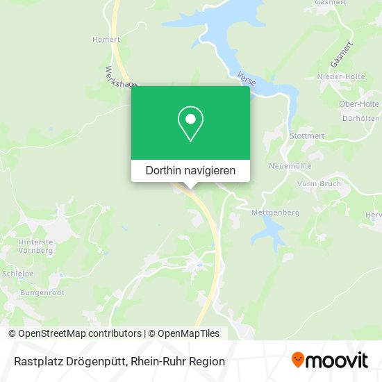 Rastplatz Drögenpütt Karte