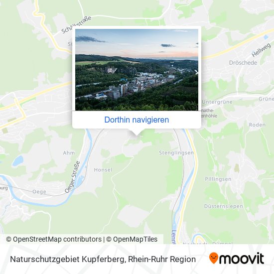Naturschutzgebiet Kupferberg Karte