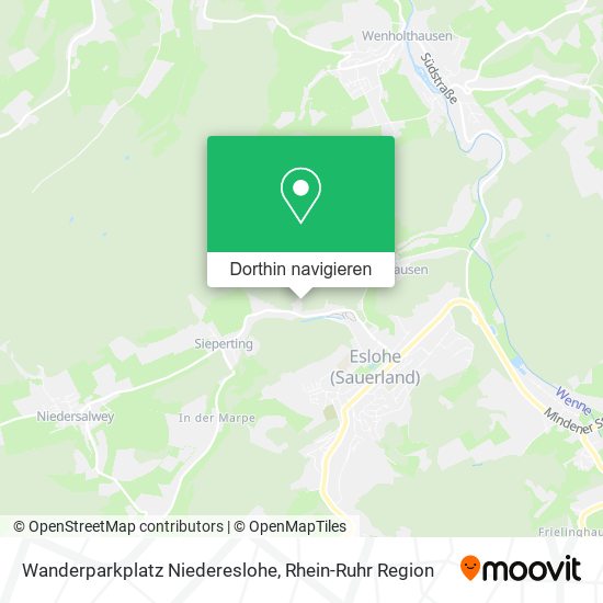 Wanderparkplatz Niedereslohe Karte