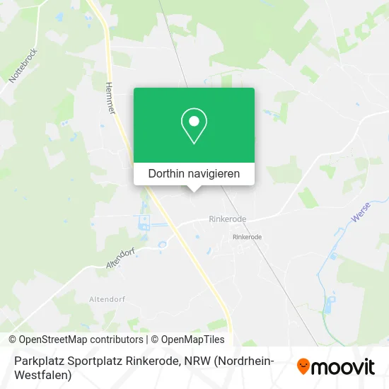 Parkplatz Sportplatz Rinkerode Karte