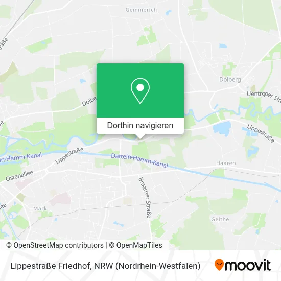Lippestraße Friedhof Karte