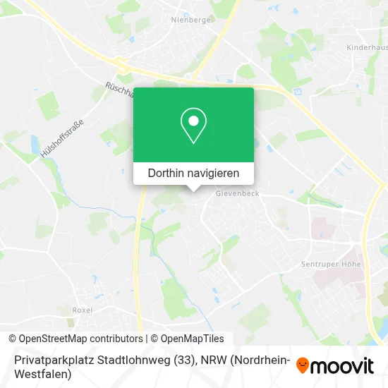 Privatparkplatz Stadtlohnweg (33) Karte