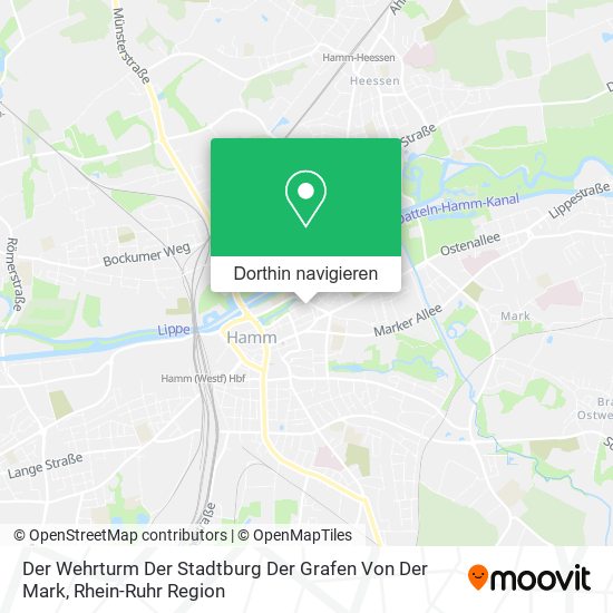 Der Wehrturm Der Stadtburg Der Grafen Von Der Mark Karte