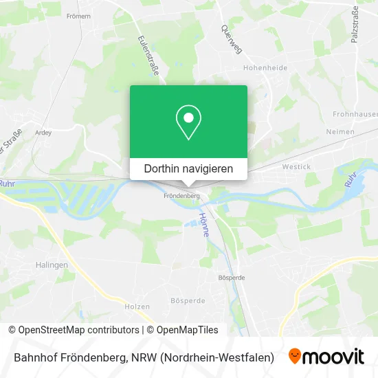 Bahnhof Fröndenberg Karte