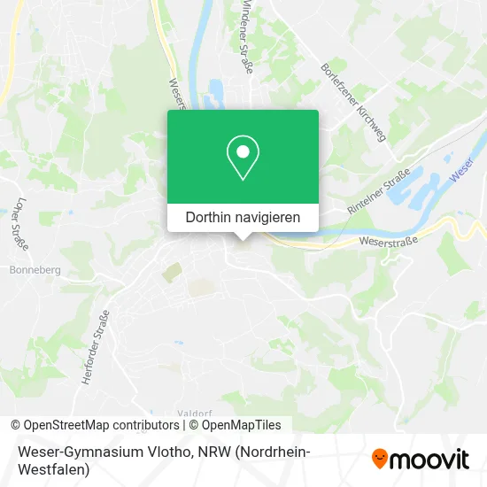 Weser-Gymnasium Vlotho Karte