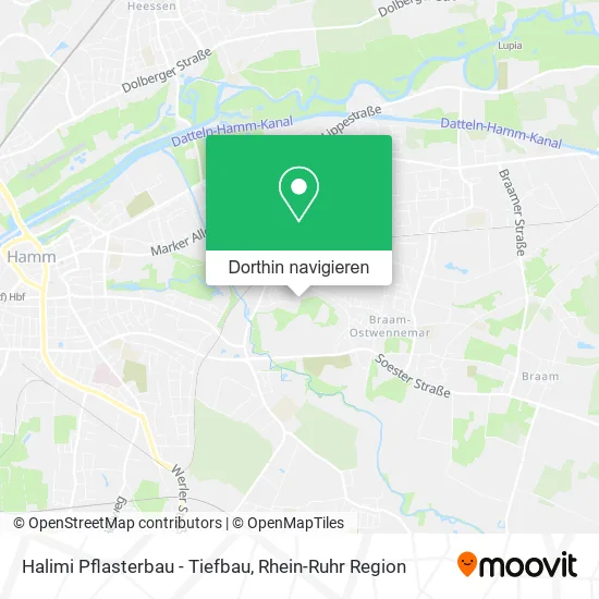 Halimi Pflasterbau - Tiefbau Karte