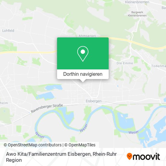 Awo Kita / Familienzentrum Eisbergen Karte