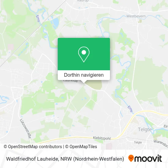 Waldfriedhof Lauheide Karte