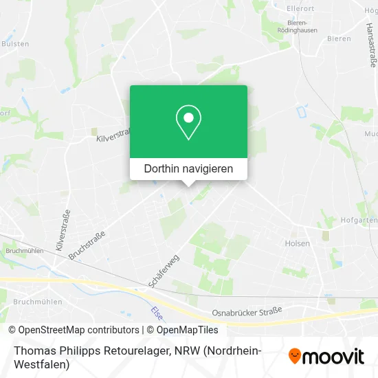 Thomas Philipps Retourelager Karte