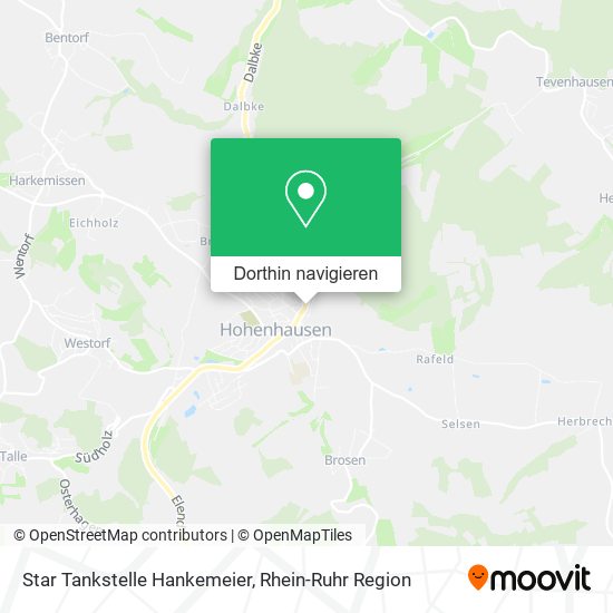 Star Tankstelle Hankemeier Karte