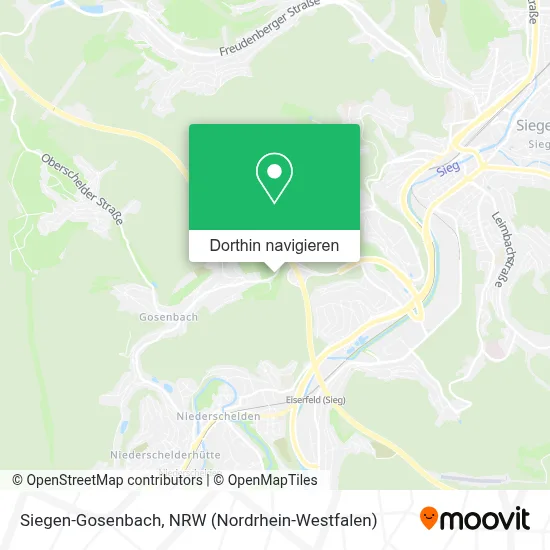 Siegen-Gosenbach Karte