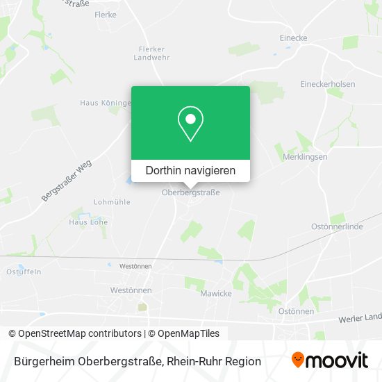 Bürgerheim Oberbergstraße Karte