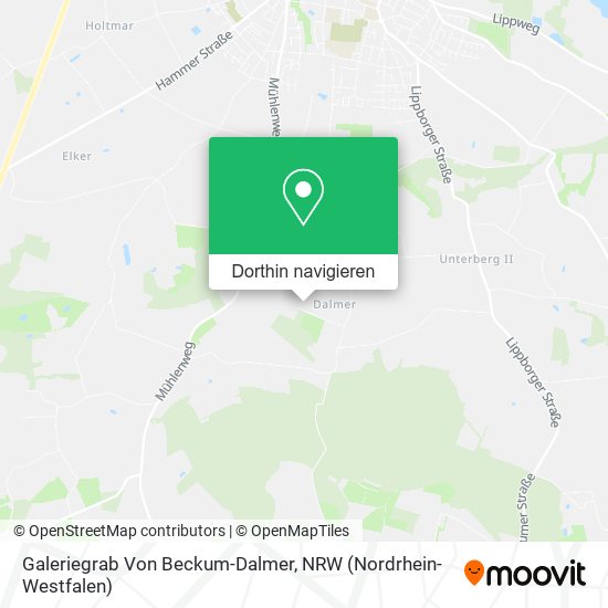 Galeriegrab Von Beckum-Dalmer Karte
