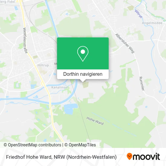 Friedhof Hohe Ward Karte