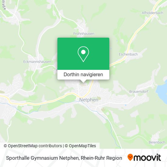Sporthalle Gymnasium Netphen Karte