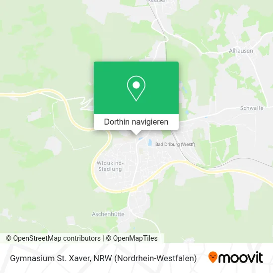 Gymnasium St. Xaver Karte