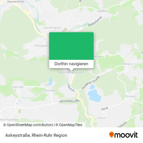 Askeystraße Karte