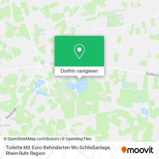 Toilette Mit Euro-Behinderten-Wc-Schließanlage Karte