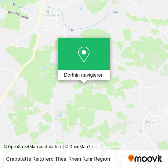 Grabstätte Reitpferd Thea Karte