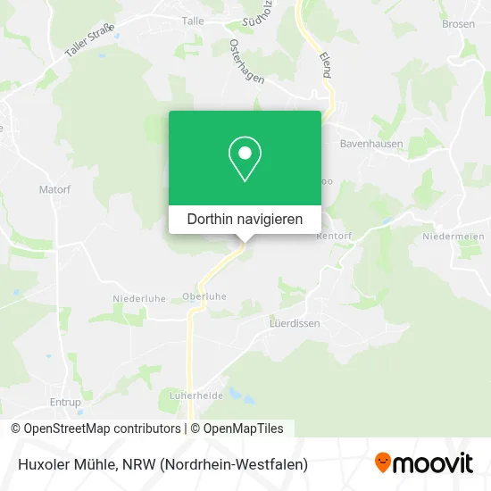 Huxoler Mühle Karte