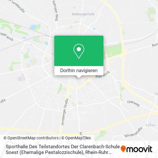 Sporthalle Des Teilstandortes Der Clarenbach-Schule Soest (Ehemalige Pestalozzischule) Karte