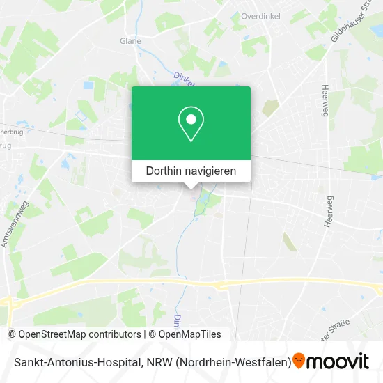 Sankt-Antonius-Hospital Karte